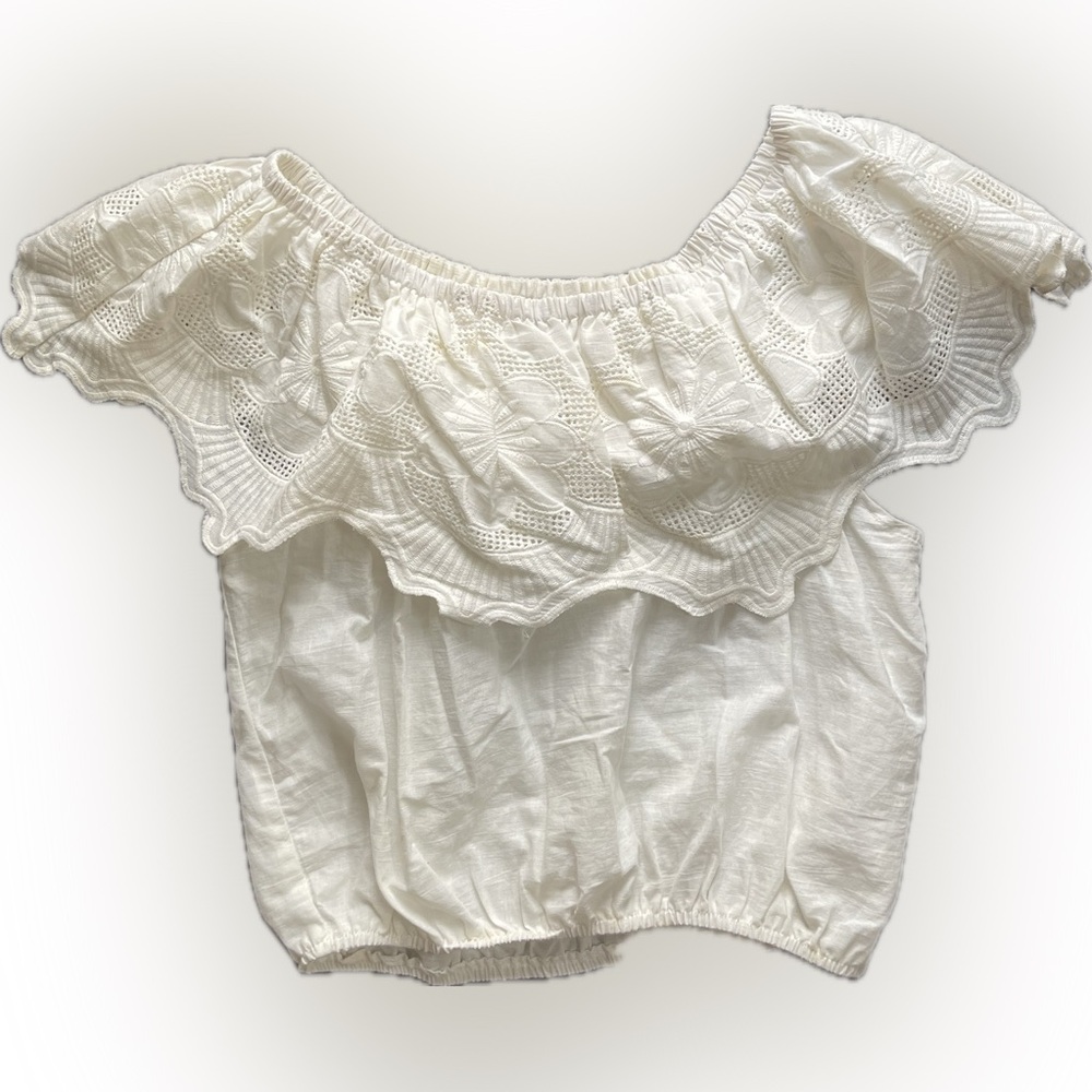 Signature8 Cream Off-Shoulder Blouse